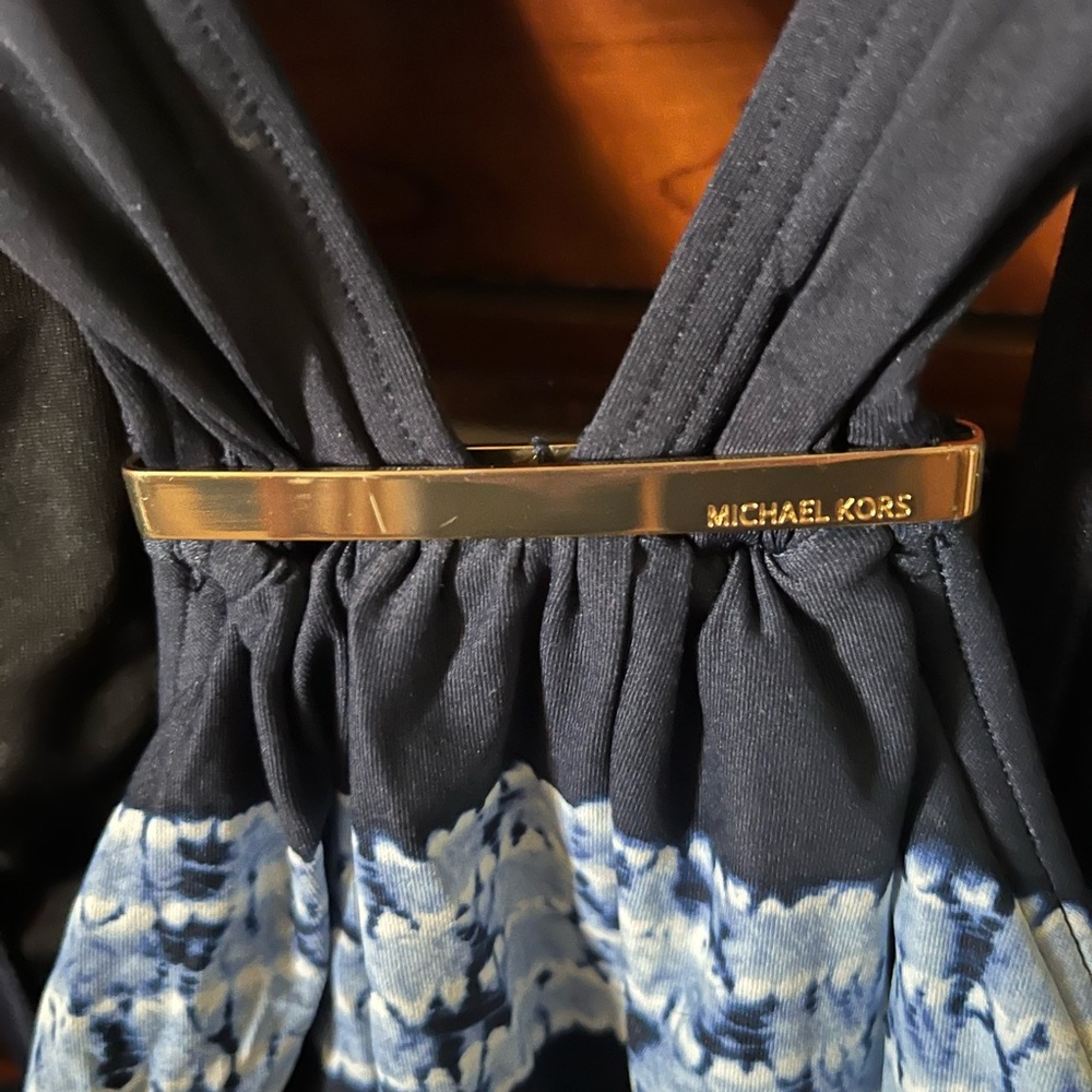 Michael Kors Striped Blue Swimsuit - Picture 6 of 7